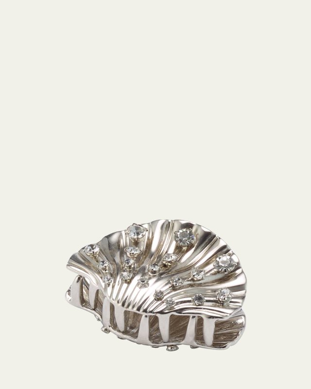 Crystal Mini Shell Claw Clip